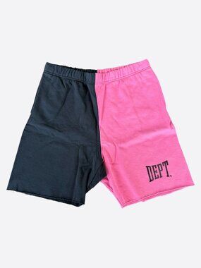 Gallery Dept Black & Pink Dept Logo Shorts